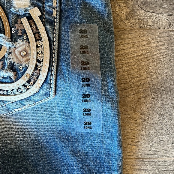 NWT MISS ME Blue Flared Women's Jeans - Picture 9 of 9